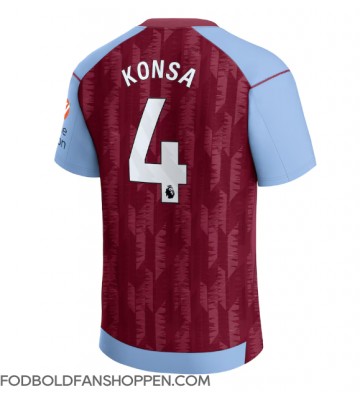 Aston Villa Ezri Konsa #4 Hjemmebanetrøje 2023-24 Kortærmet